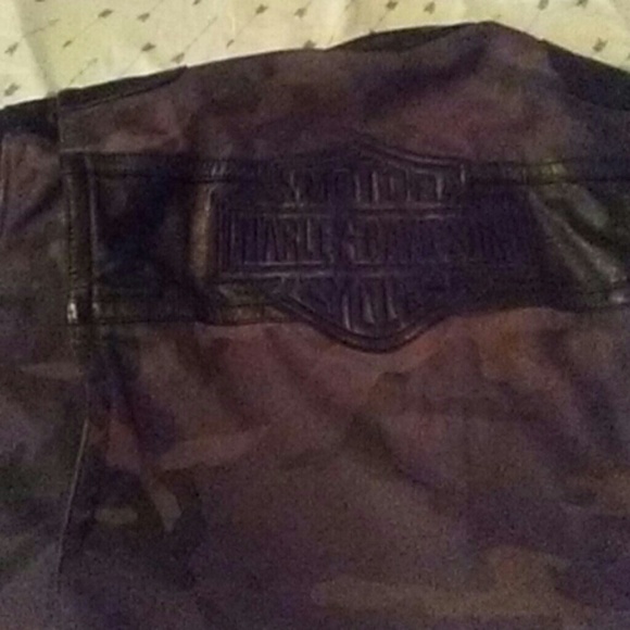 Leather Harley Davidson Mens Jacket - Picture 2 of 5